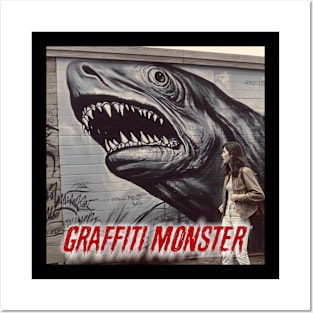 Graffiti Monster™ - Series #0 - New England Summer Sharks - 5 of 9 Posters and Art